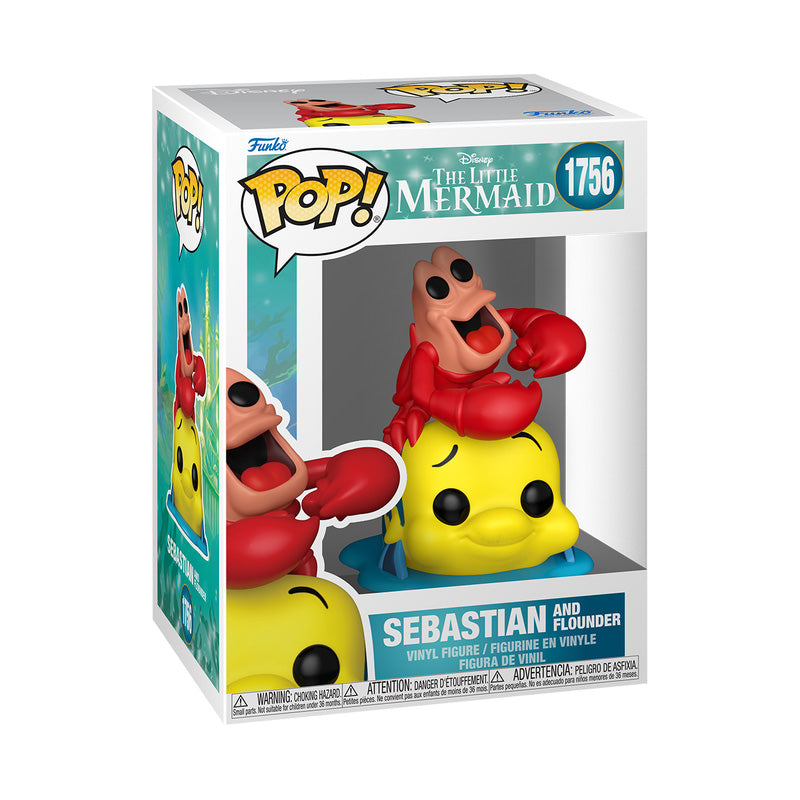 FUNKO POP- DISNEY- THE LITTLE MERMAID SEBASTIAN & FLOUNDER