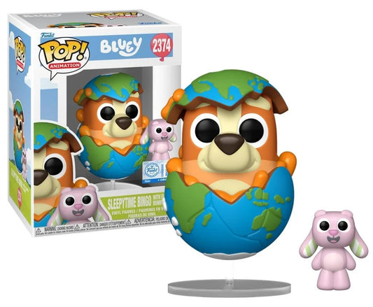 FUNKO POP- BLUEY- BUDDY SLEEPYTIME BINGO WITH FLOPPY BUNNY