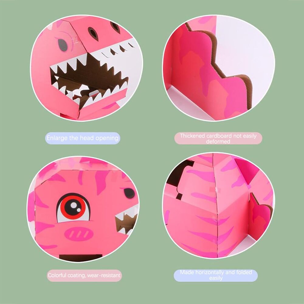 Paper Dinosaur Animal - Pink