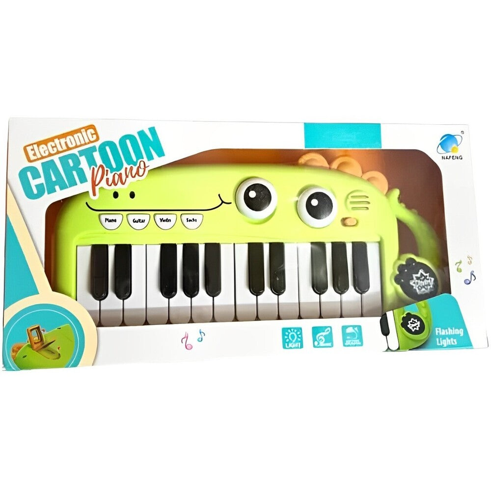 Wemzy - Electronic Cartoon Dinosaur Piano-Green