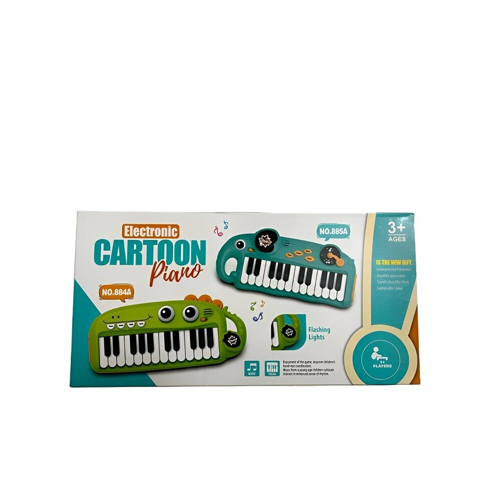Wemzy - Electronic Cartoon Dinosaur Piano-Green