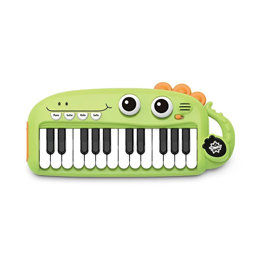 Wemzy - Electronic Cartoon Dinosaur Piano-Green