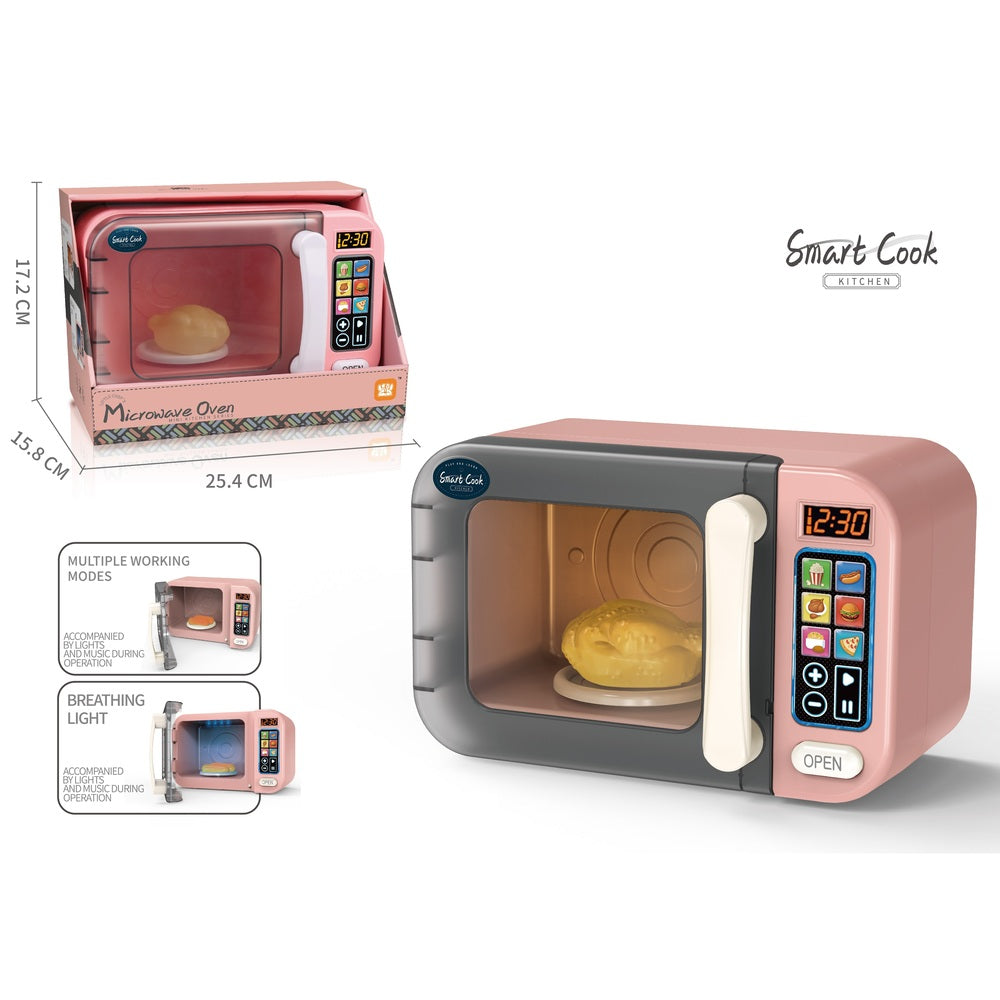 Wemzy - Smart Cook Touch Screen Color - Changing Microwave Oven With Turkey