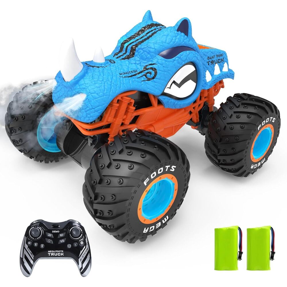 Runion - Spray Stunt Rhino Warrior Car With Gyroscope 1:10 - Blue