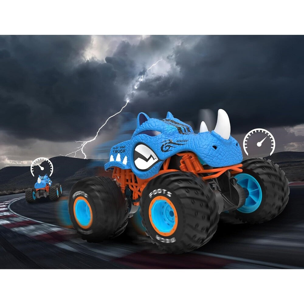 Runion - Spray Stunt Rhino Warrior Car With Gyroscope 1:10 - Blue