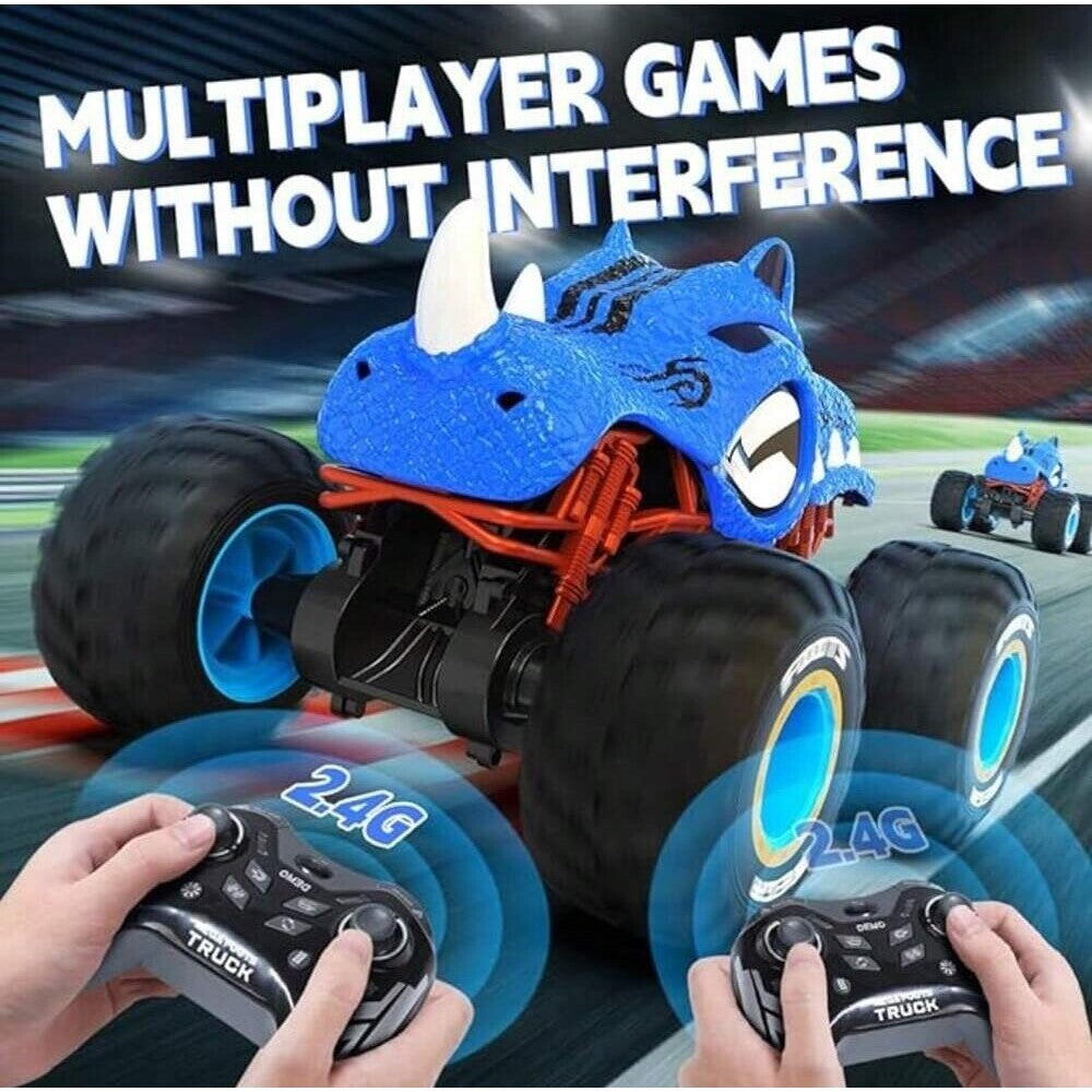 Runion - Spray Stunt Rhino Warrior Car With Gyroscope 1:10 - Blue