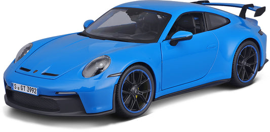 بورشه 911 GT3 2022 مقياس 1:18 – تحفة للعرض والاقتناء – أزرق
