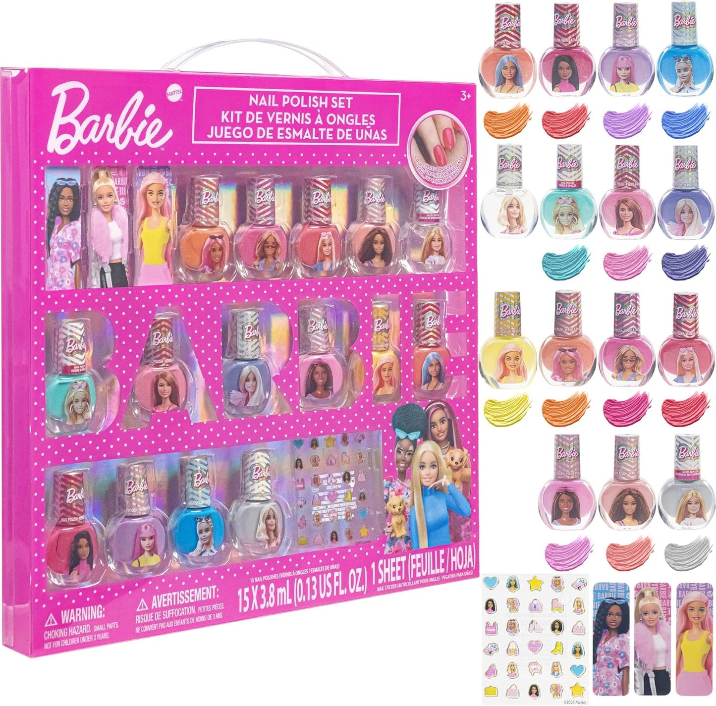 TOWNLEY GIRL BARBIE 18-PACK NAIL POLISH SET
