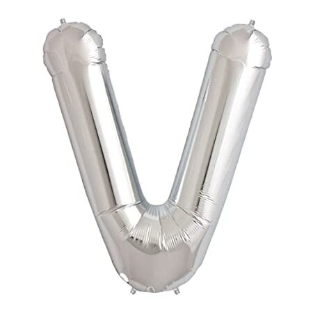 Balloon Silver - Letter V