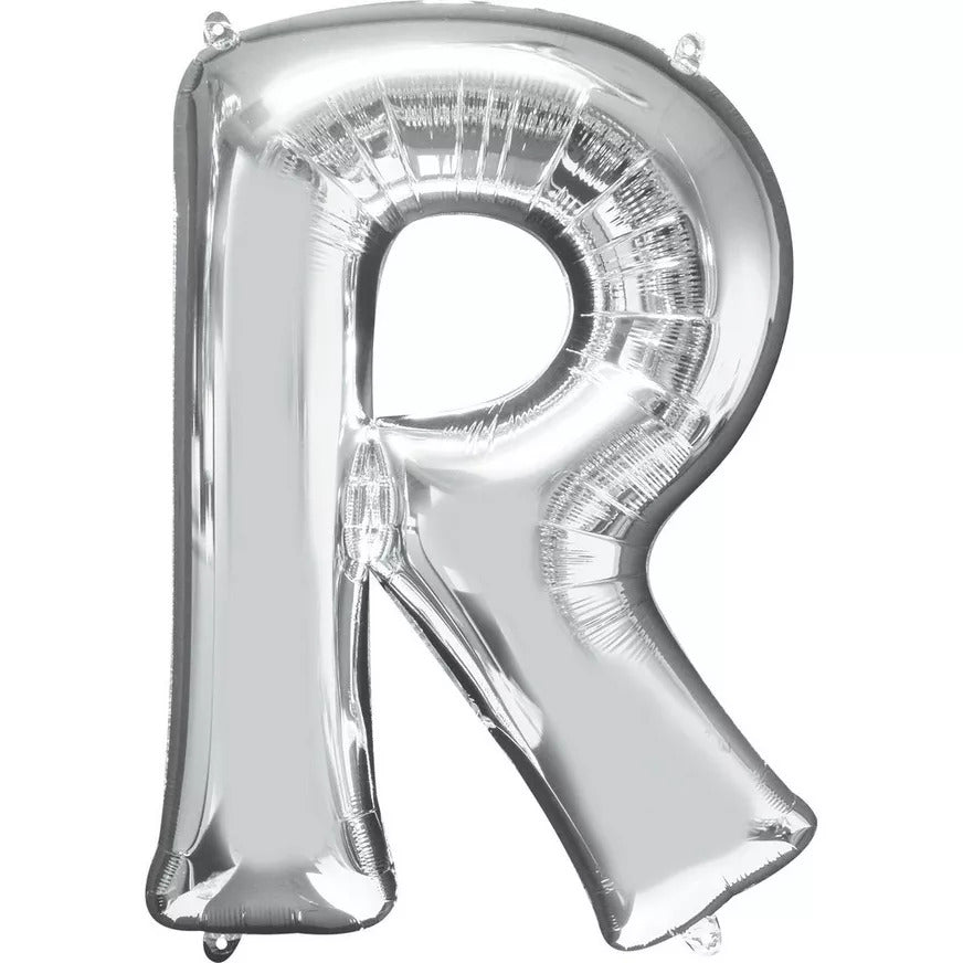 Balloon Silver - Letter R