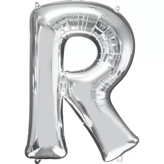Balloon Silver - Letter R