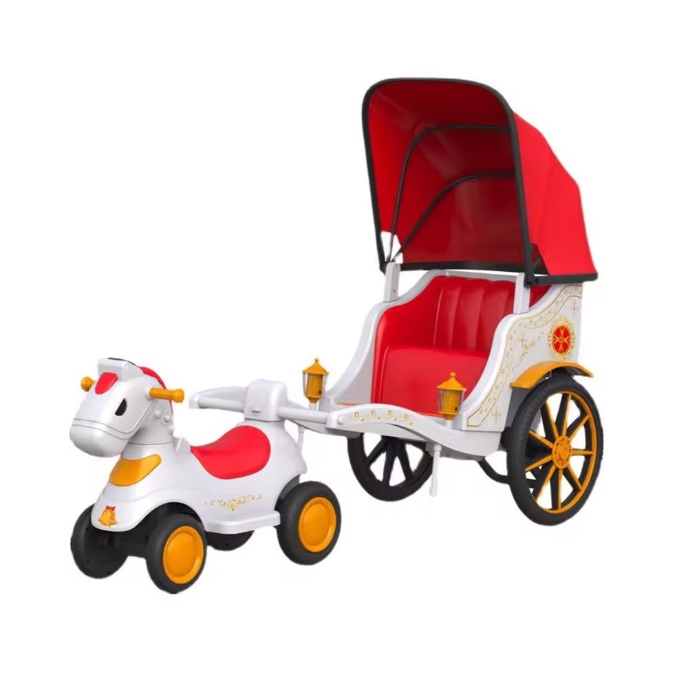 Electric Horse Carriage With Canopy