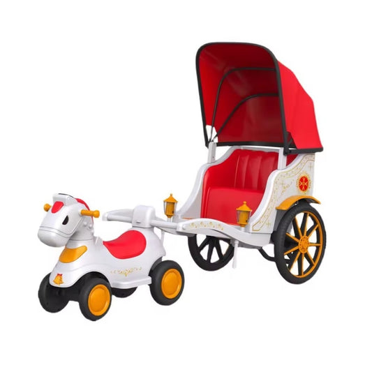 Electric Horse Carriage With Canopy
