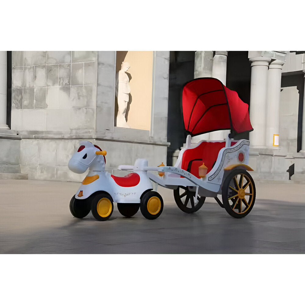 Electric Horse Carriage With Canopy