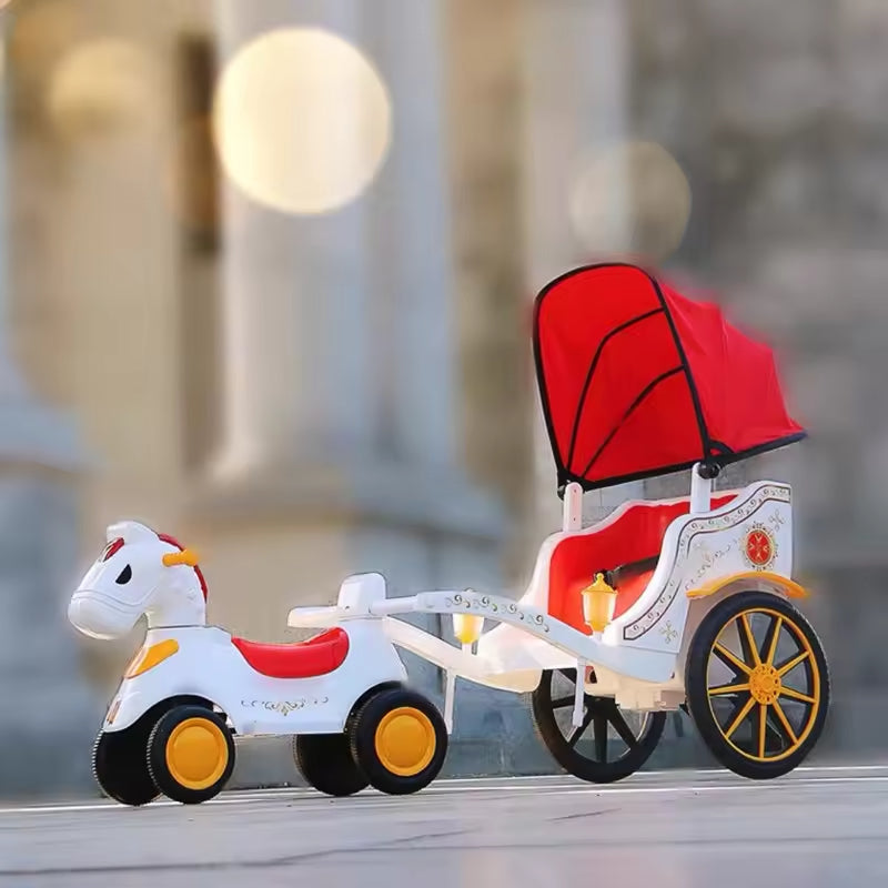 Electric Horse Carriage With Canopy