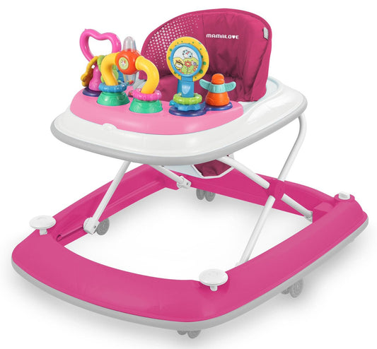 Mamalove - Activity Walker - 360 Degrees Seat Turning - Pink