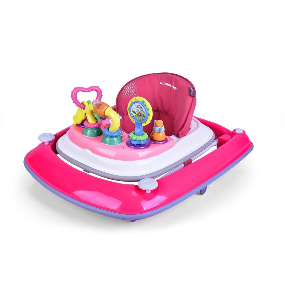 Mamalove - Activity Walker - 360 Degrees Seat Turning - Pink