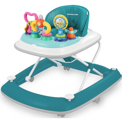 Mamalove - Activity Walker-360 Degrees Seat Turning - Blue