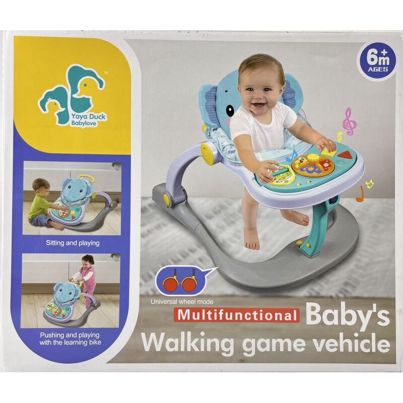 4 In 1 Baby Walker With Music-Green