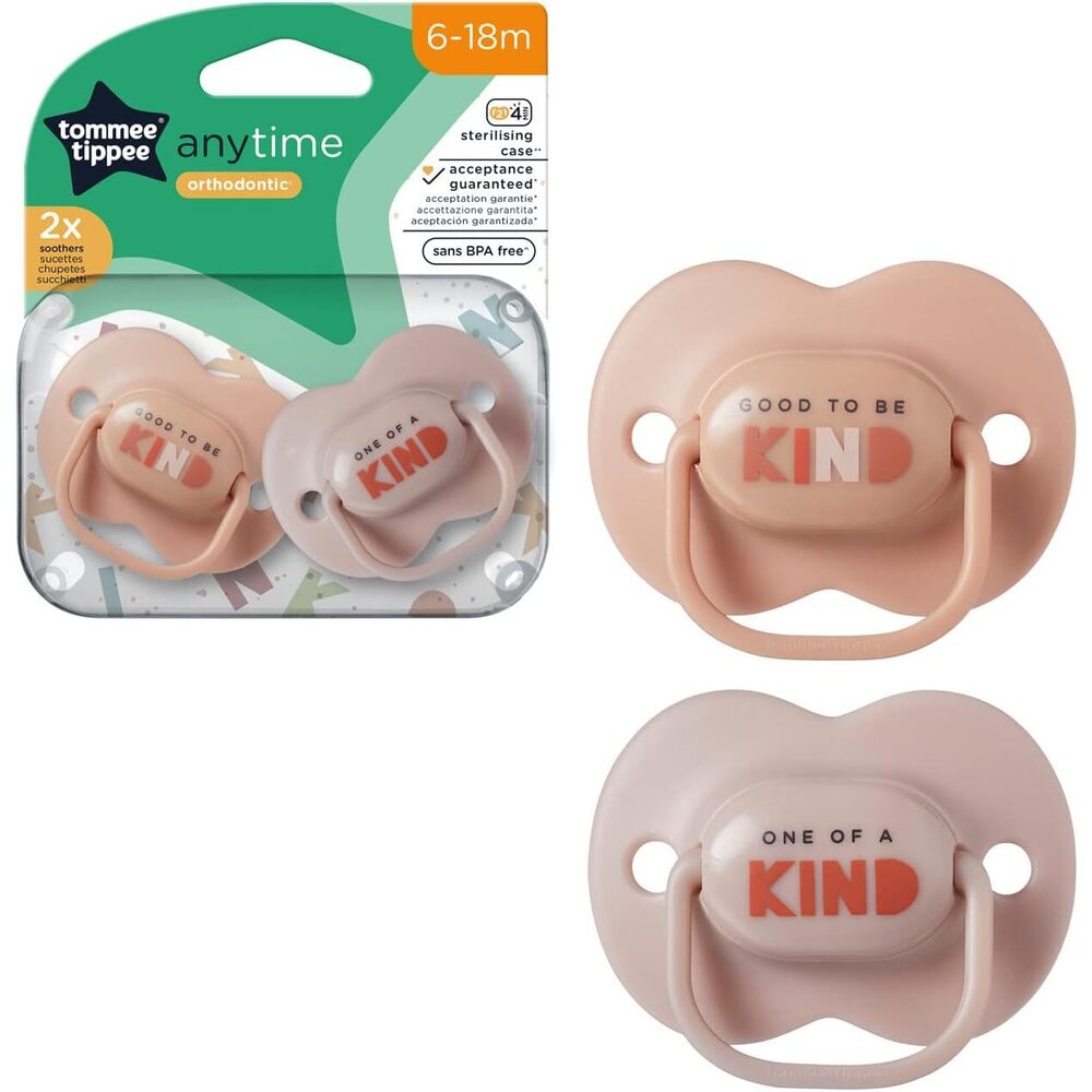Tommee Tippee - 2 X Anytime Soother 6-18M - Beige
