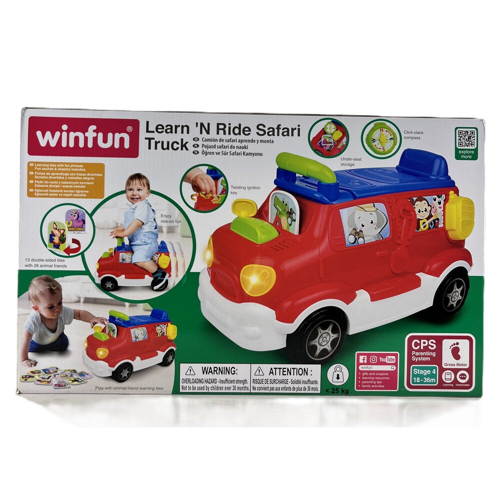 Winfun - Learn N Ride Safari Truck - Red