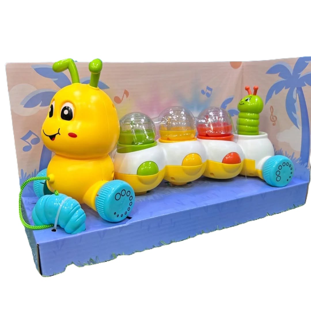 Mic Toys - Caterpillar With Sound And Light (Battery Not Included) Window Box - Yellow