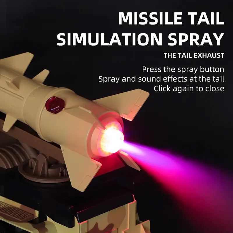 Funny Box - Rc Light Spray 2.4G Military Camouflage Transformer Car 1:12 - Yellow