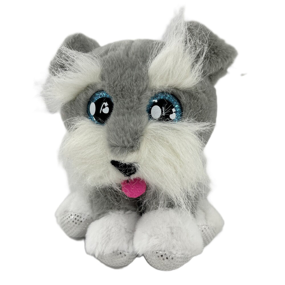 Funville - Woof Runts 12Cm Plush Puppies With Sounds - Gray