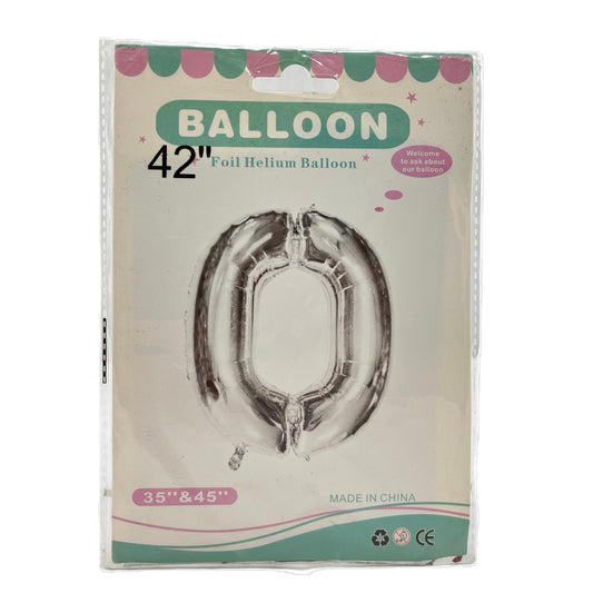 Teeela - Foil Hellium Balloon 0 - Silver