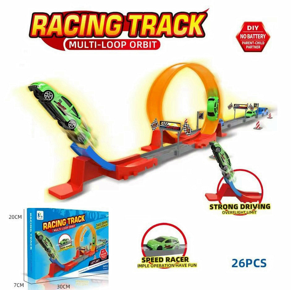 26pcs racing track multi-loop orbit (one car)