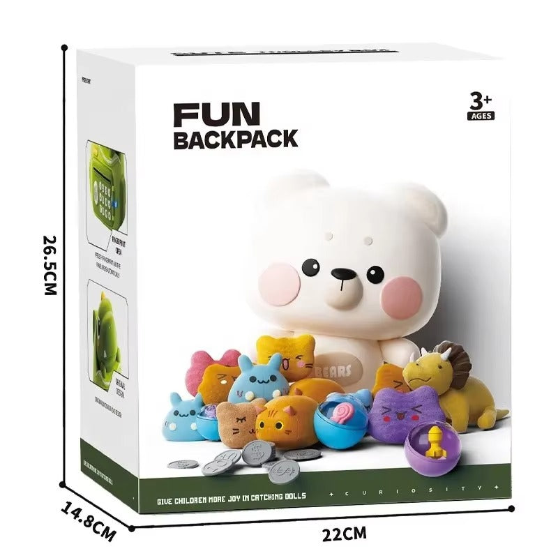 Fun backpack bank -dog