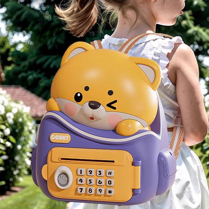 Fun backpack bank -dog