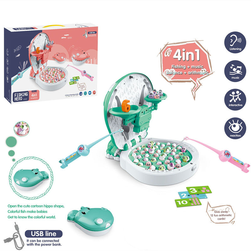 4 in 1 fishing game-green