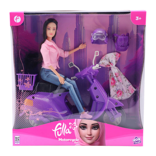 Fulla Doll with Purple Motorbike Set