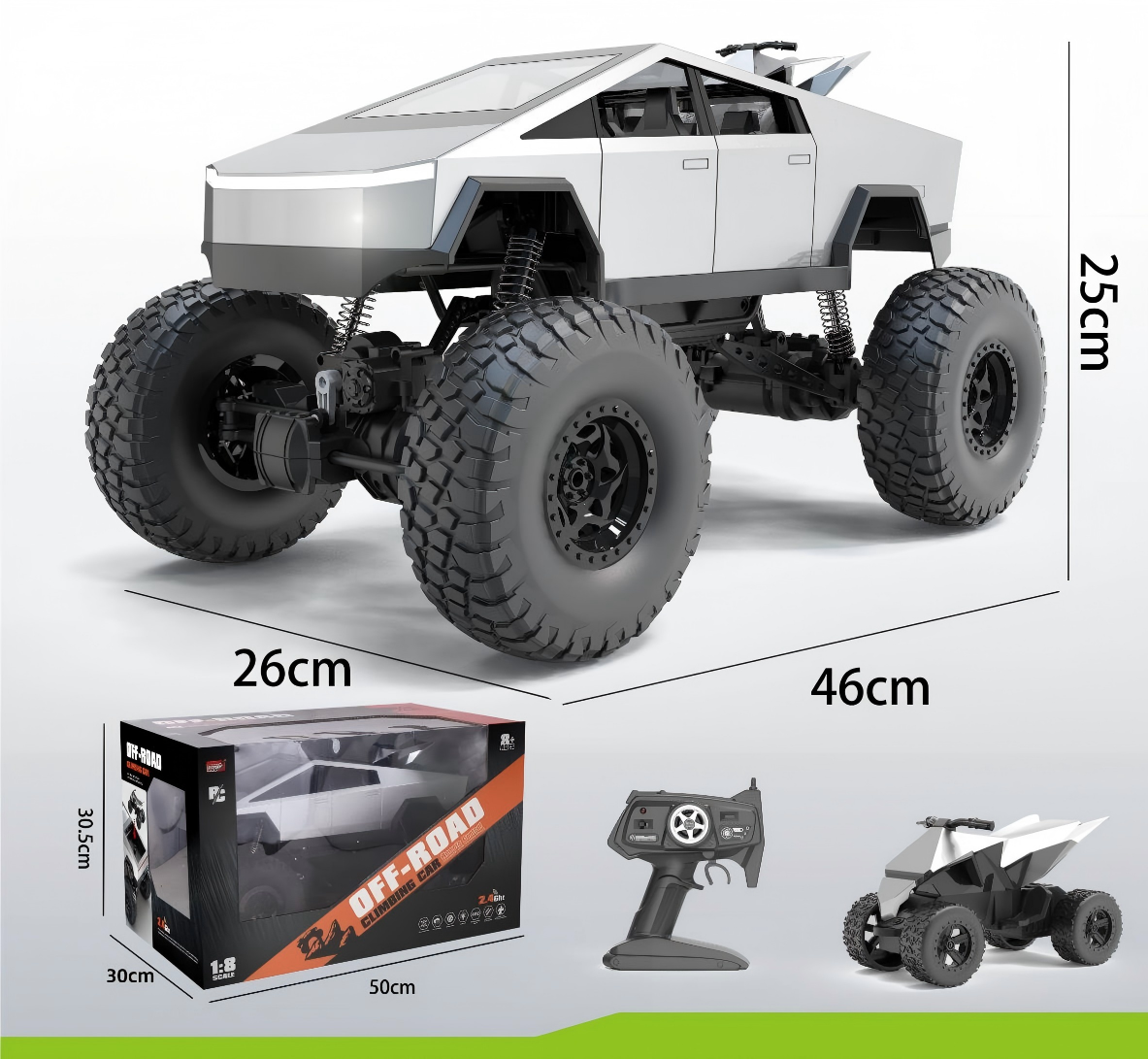 1:8 Scale Off-road climbing car