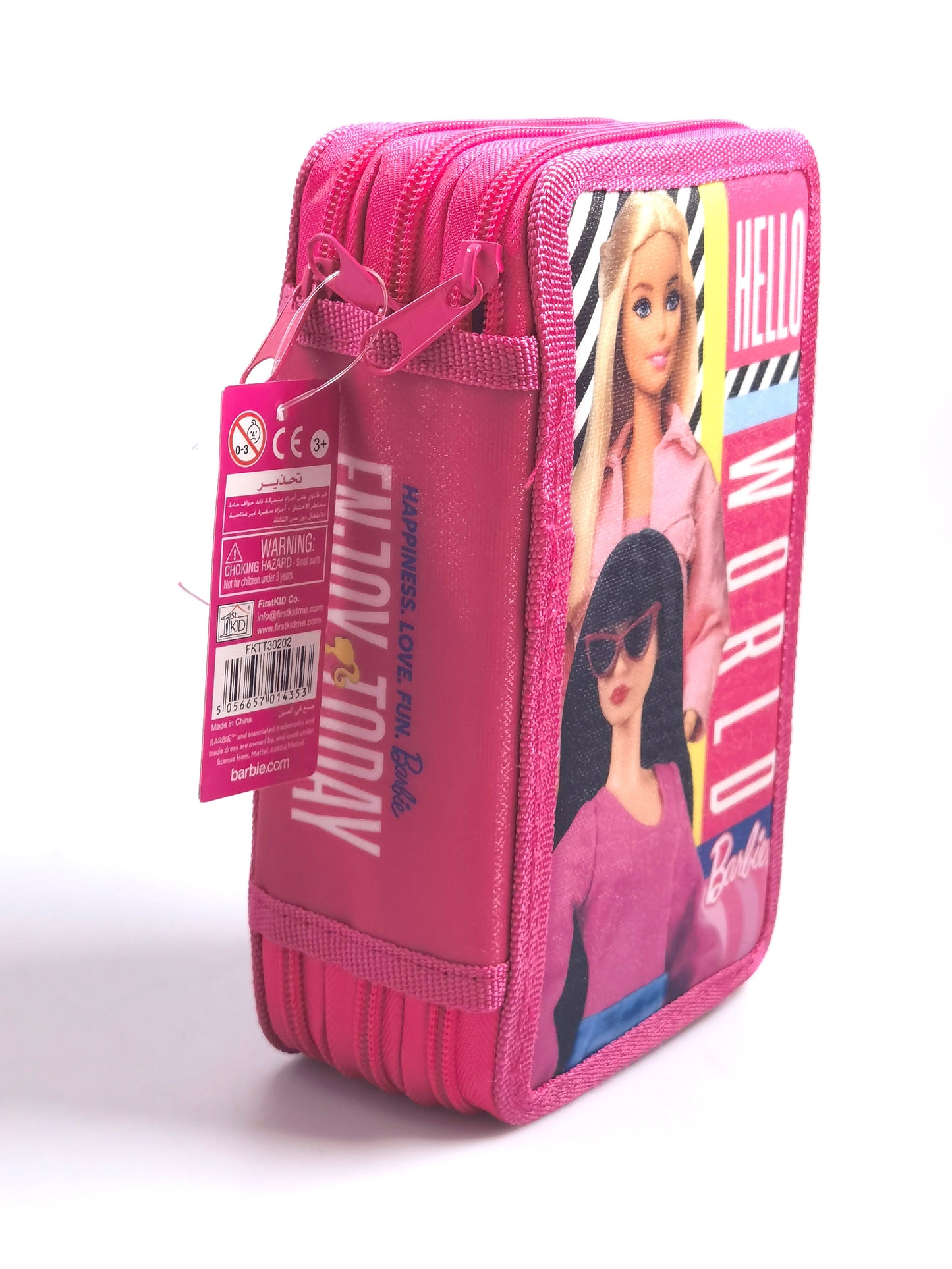 Barbie 3 Zippers Pencil Case