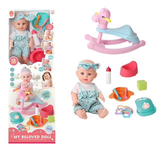MY BELOVED DOLL 14 INCH PLAY SET WITH 12 SOUND EFFECTS