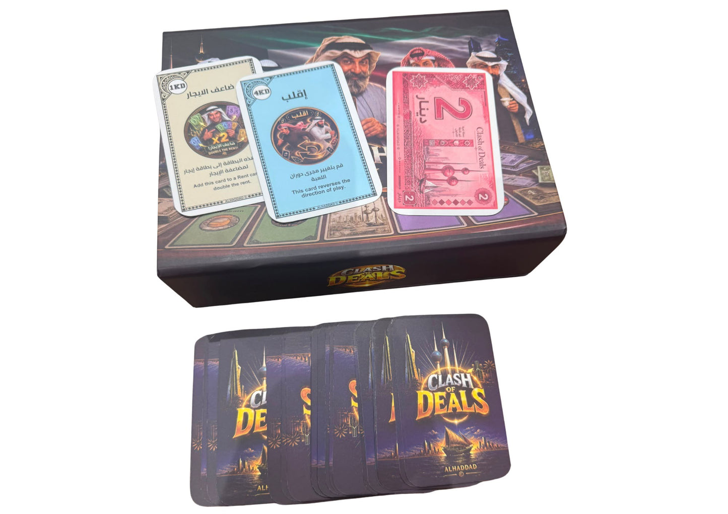 Clash of Deals – Kuwaiti Strategy & Negotiation Card Game