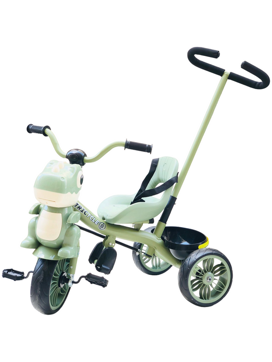 TOBBI KIDS TRICYCLE WITH LIGHT AND SOUND IN GREEN COLOR