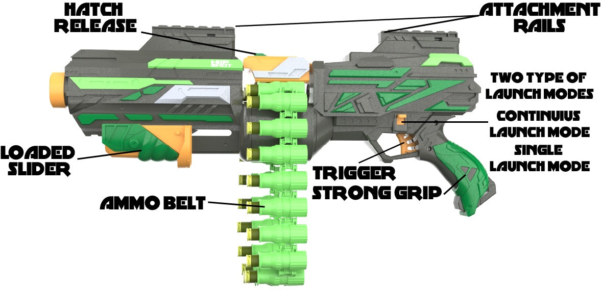 مسدس RATTLE BELT X III-R – دقة وسرعة في الإطلاق