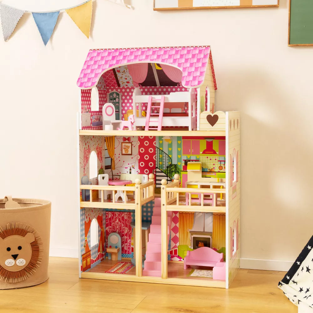 Classic Wooden Dollhouse