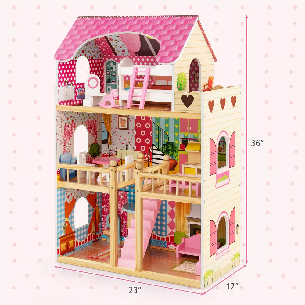 Classic Wooden Dollhouse