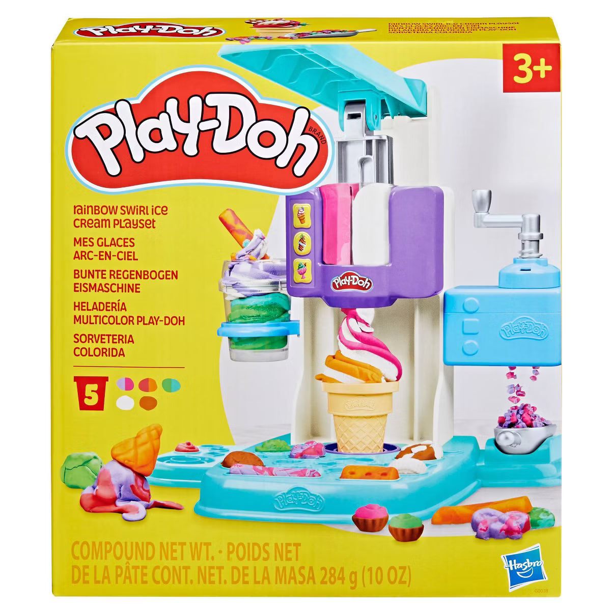 PD RAINBOW SWIRL ICE CREAM PLAYSET