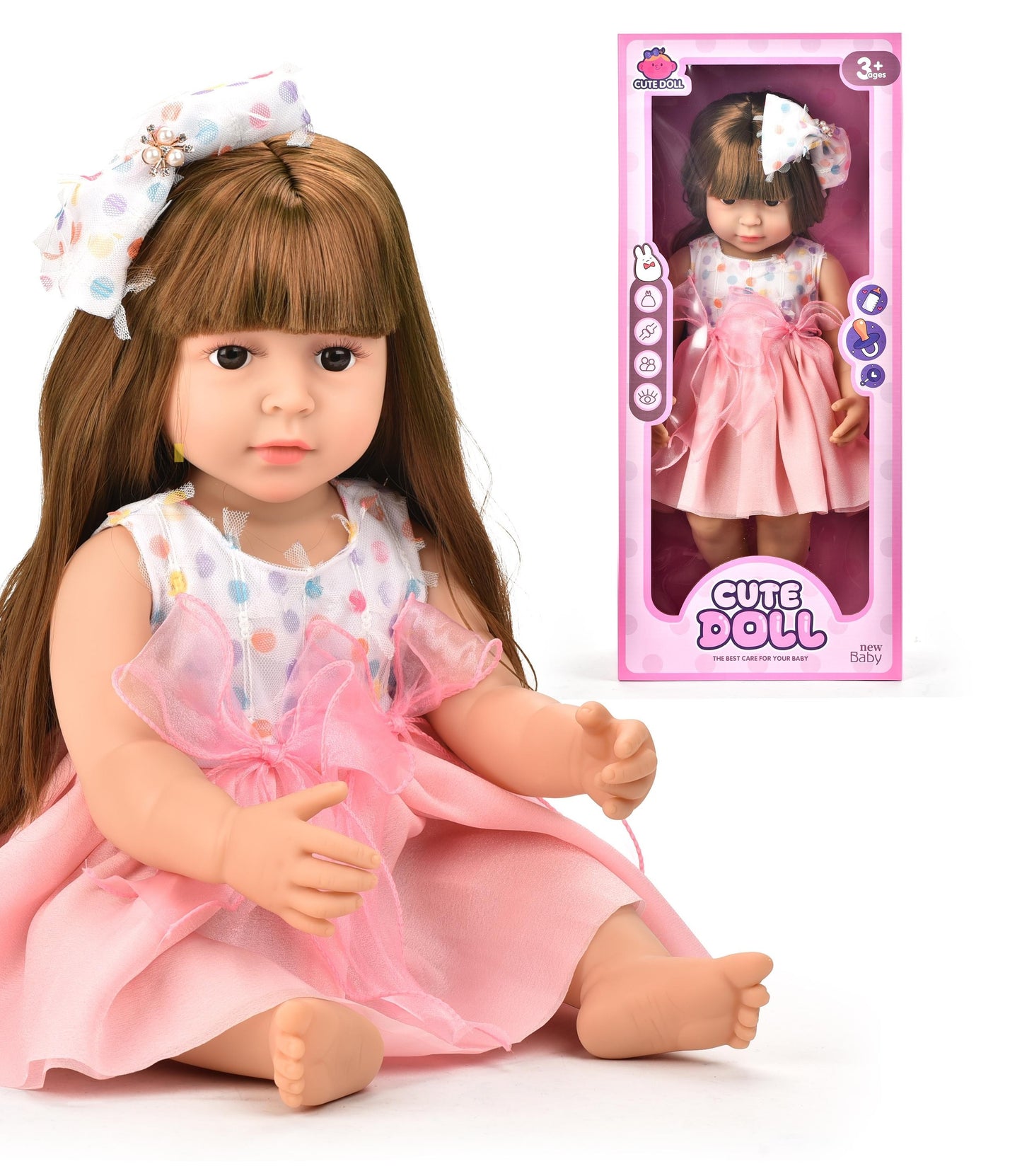 Cute Doll New Baby +3Age