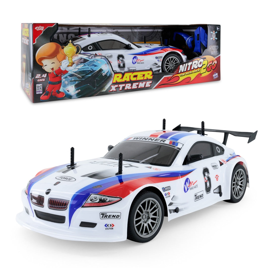 سيارة Nitro2Go راسر إكستريم RC – سرعة وإثارة بلا حدود – أبيض