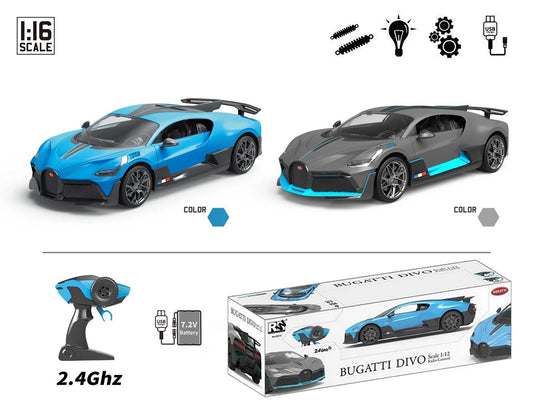 RW R/C 1:16 Scale Bugatti Divo (Grey & Blue)