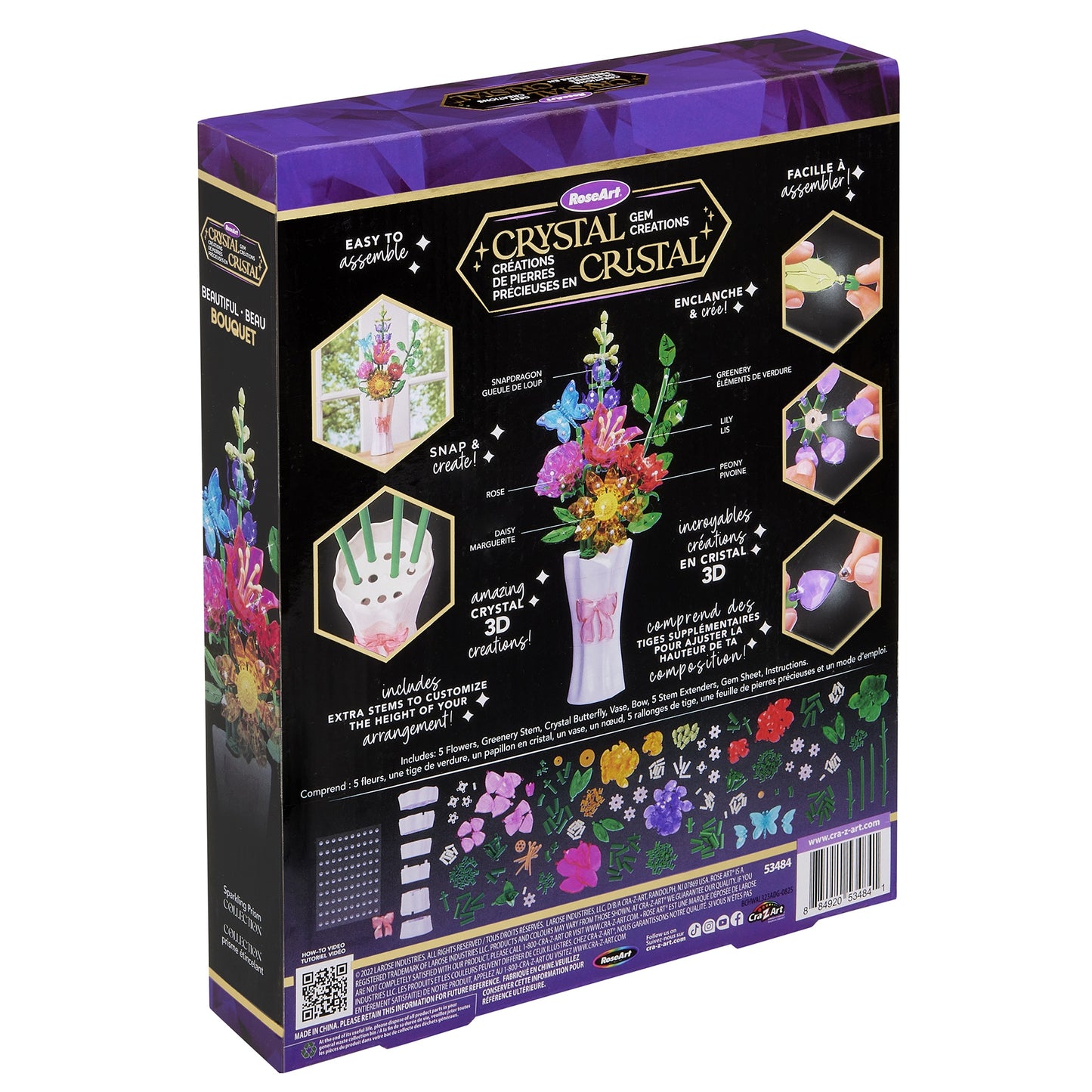 Rose Art Crystal Gem Beautiful Bouquet