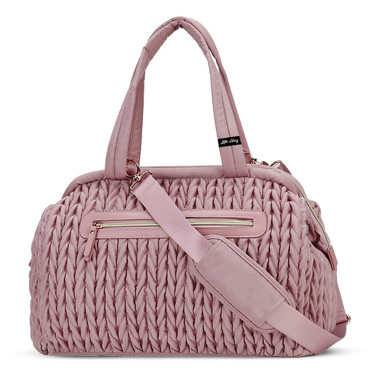 Little Story Elva Diaper Bag with Stroller Straps - Pink