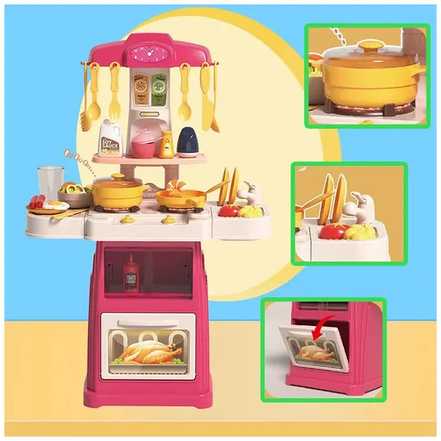 Home Kitchen Interactive Playset