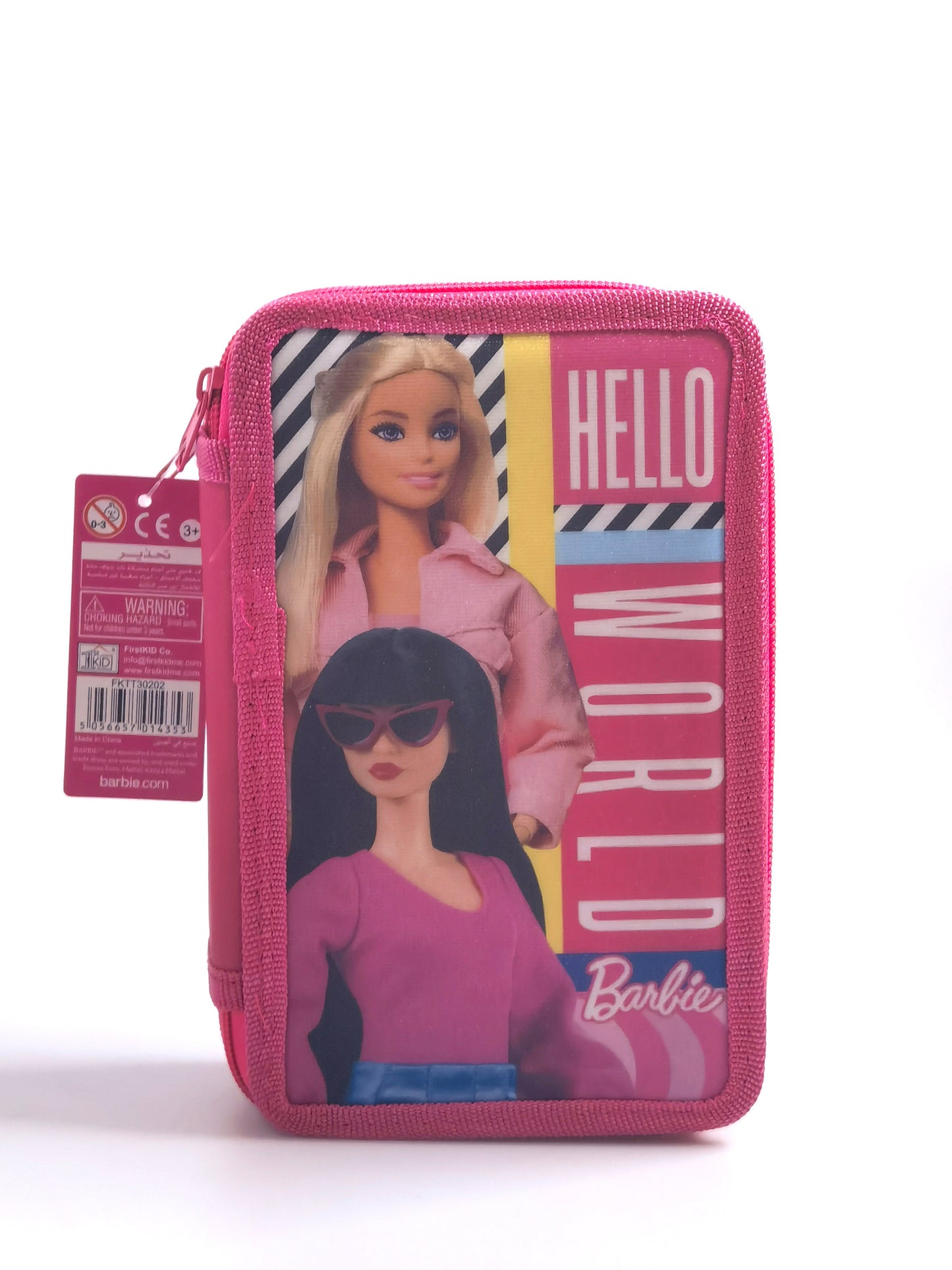 Barbie 3 Zippers Pencil Case